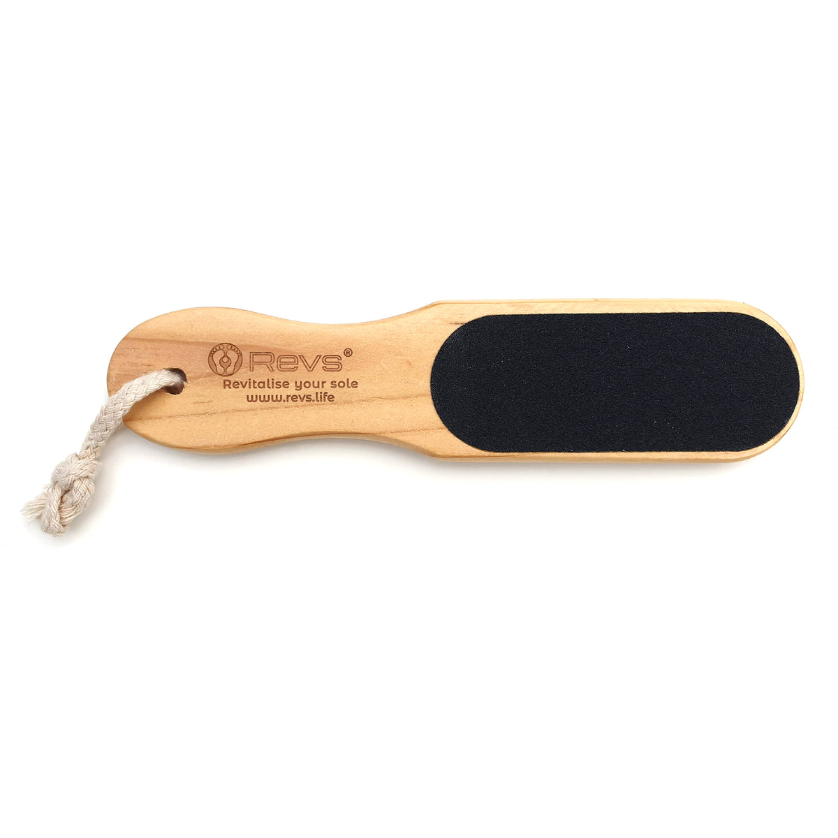 Double-Sided Natural Wood Foot File – Revs Reflexology Footwear